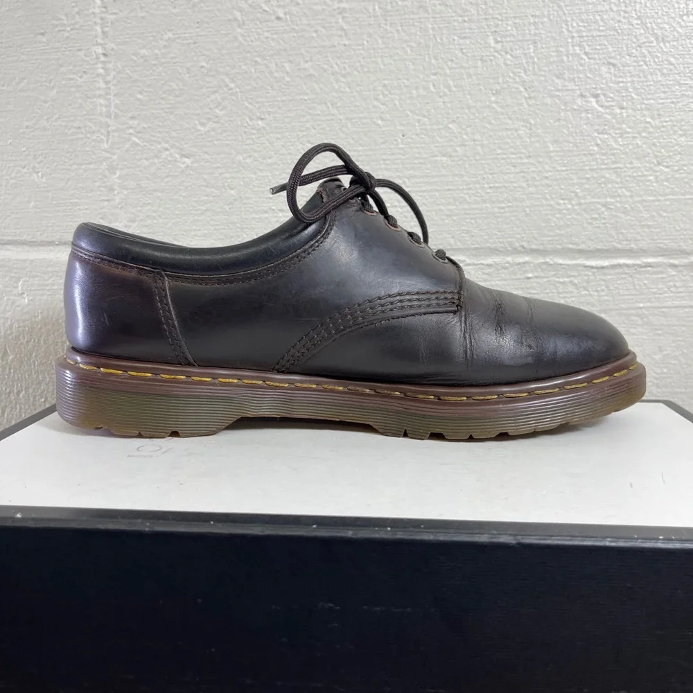 Dr. Martens 8053 Brown Leather Oxford Dress Shoes Men's 10 US Made In England